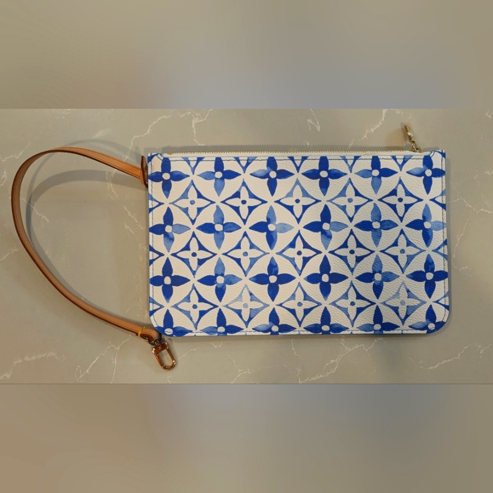 Louis Vuitton Neverfull MM By The Pool Blue Pochette